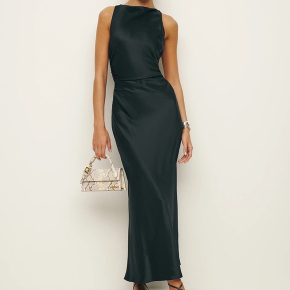 Reformation Casette Silk Dress - Picture 1 of 5